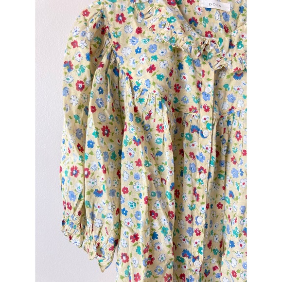 DOEN Prairie Top in Tasha Garden Floral Print L - Picture 7 of 10